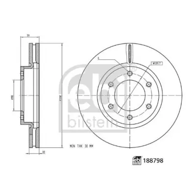 Promoción Disco de freno FEBI BILSTEIN 188798
